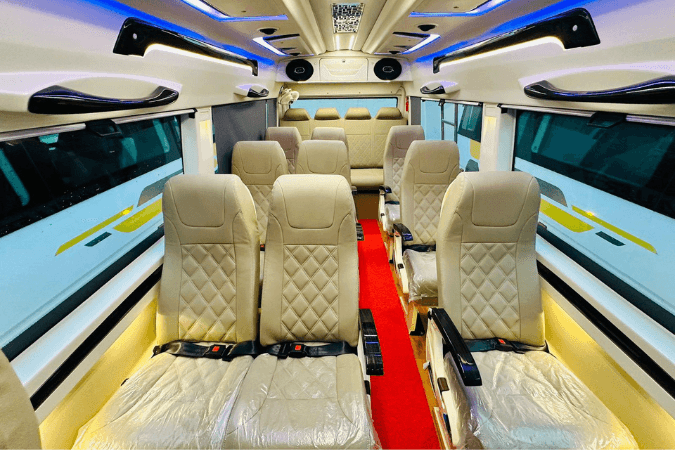 12 Seater Tempo Traveller for rent in Bangalore